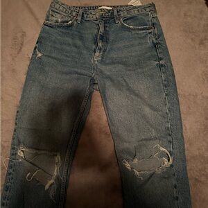 Zara Blue Straight Leg Jeans